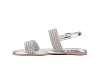 Girls' Olivia Miller Little & Big Kid Shiny Sandals