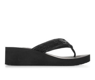 Women's Yellow Box Hestia Wedge Flip-Flops