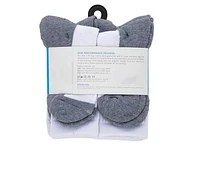 Sof Sole  6 Pair Comfort Cushioned Crew Socks