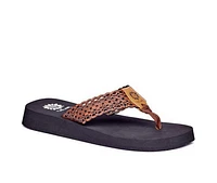 Women's Yellow Box Wally Flip-Flops