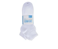 Sof Sole 6 Pair Comfort Cushioned Quarter Socks