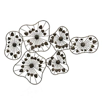 Wall Décor- Metal Floral Sculpture