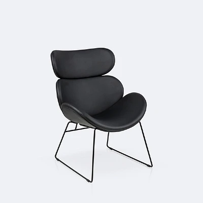 Cazar Lounge Chair - Black