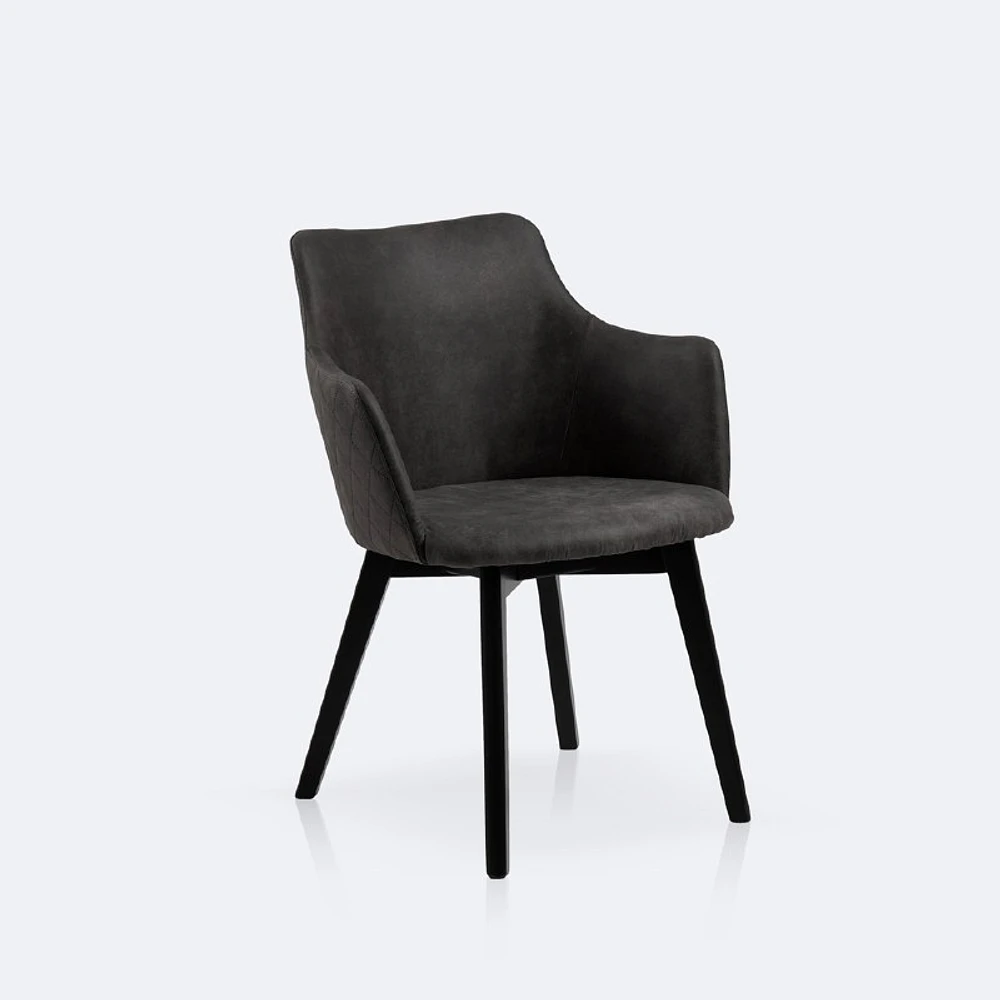 Bella Dining Armchair - Dark Grey