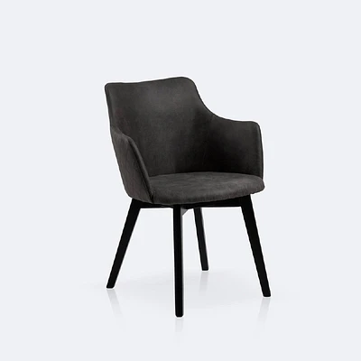 Bella Dining Armchair - Dark Grey