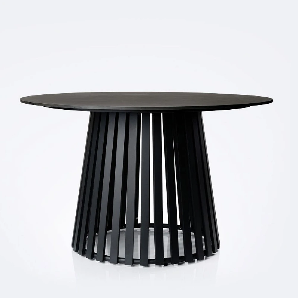Apollo 48" Round Dining Table - Marble-Look Finish