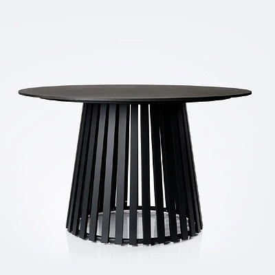 Apollo 48" Round Dining Table - Marble-Look Finish