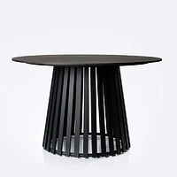 Apollo 48" Round Dining Table - Marble-Look Finish