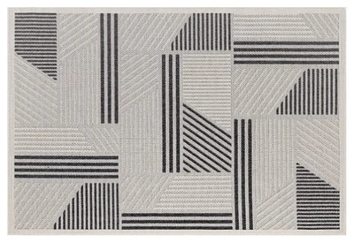Assia Outdoor Rug 5x7 - Grey