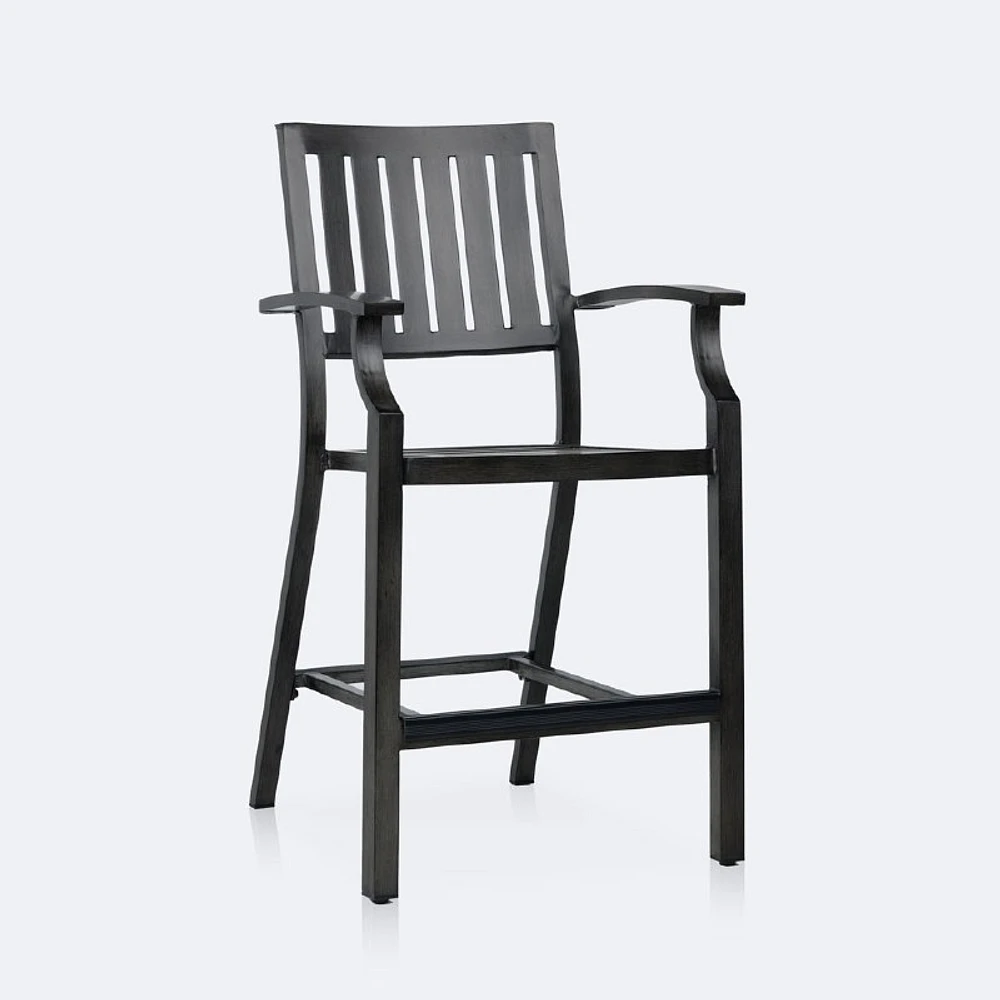 Belvedere Counter Height Chair - Brushed Grey