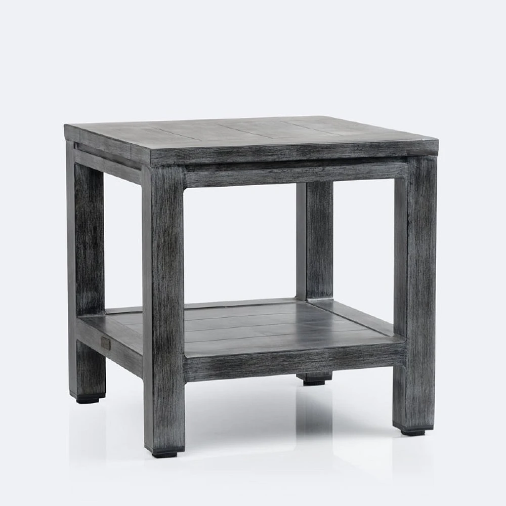 Belvedere End Table - Brushed Grey