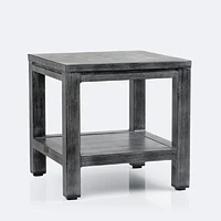 Belvedere End Table - Brushed Grey