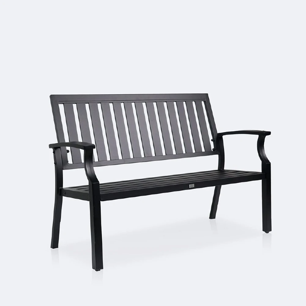 Belvedere Loveseat Bench - Black