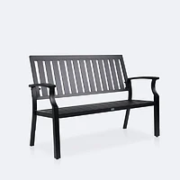 Belvedere Loveseat Bench - Black