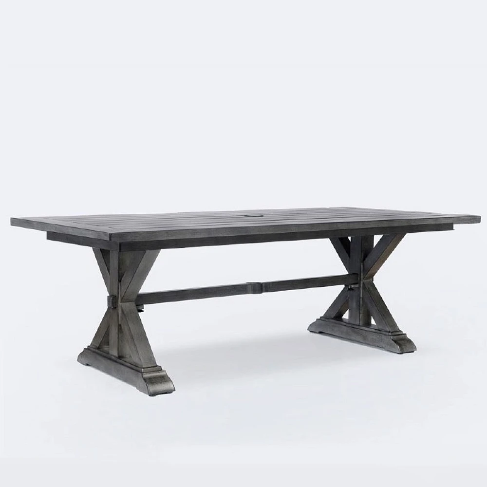 Belvedere 43”x86” Dining Table – Brushed Grey