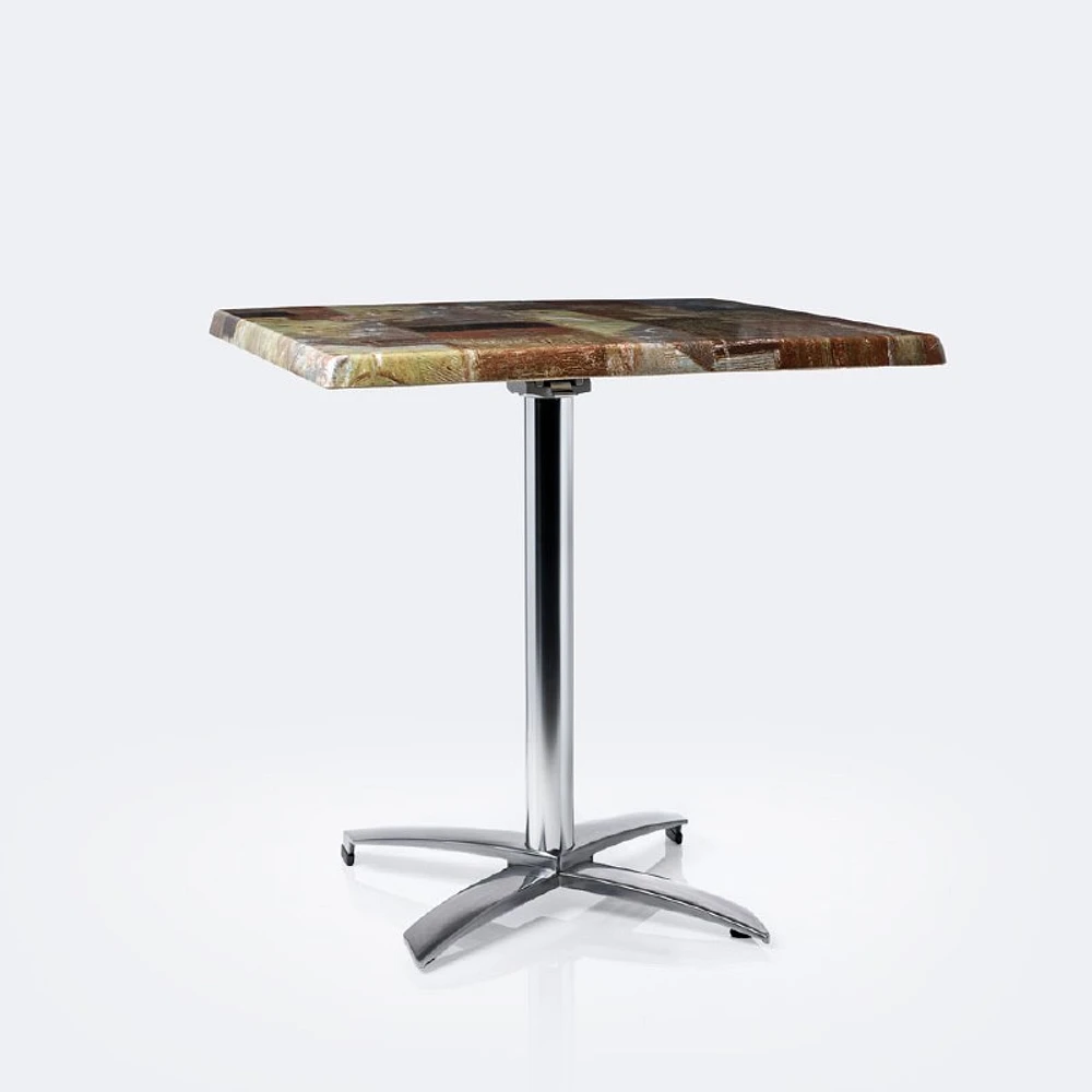 Bistro Table - Abstact Top, Folding Base