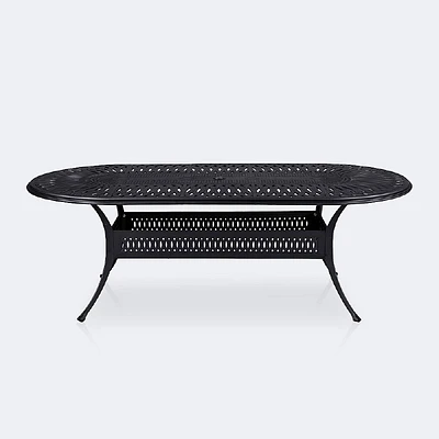 Breeze 42”x72” Oval Dining Table - Black Tippet