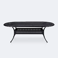 Breeze 42”x72” Oval Dining Table - Black Tippet