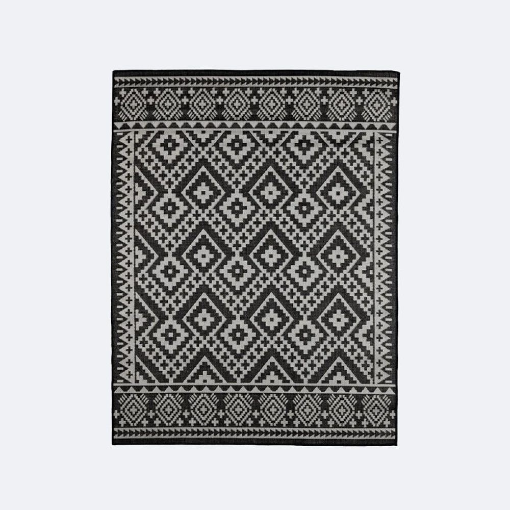 Cabana Outdoor Rug 5'x7' - Tribal Black