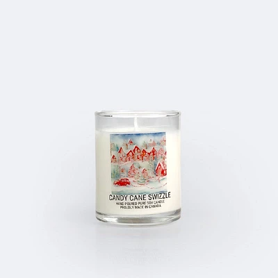 Candy Cane Swizzle - 3 Oz Christmas Ornament Candle