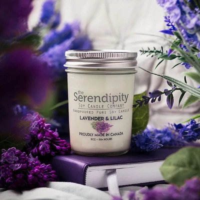 8 oz Candle - Lavender & Lilac