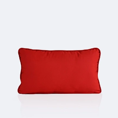 Throw Pillow - 10"x19"- DOT Bella - Classic Red