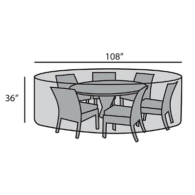 108" Round Dining Set Cover