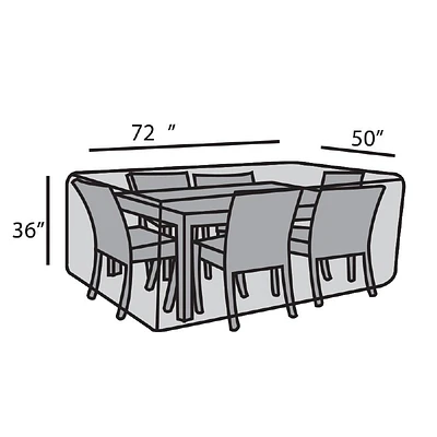 50"x 72" Rectangular Dining Set Cover