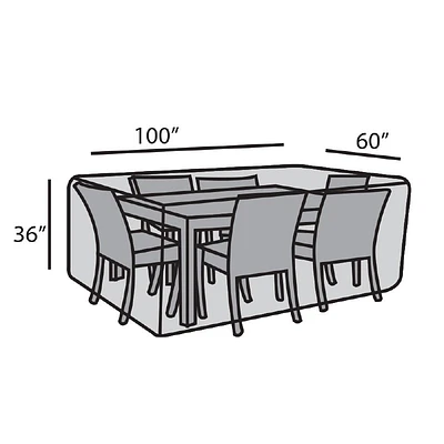 60"x100" Rectangular Dining Set Cover