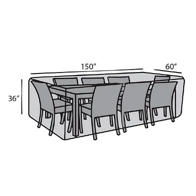 60"x150" Rectangular Dining Set Cover