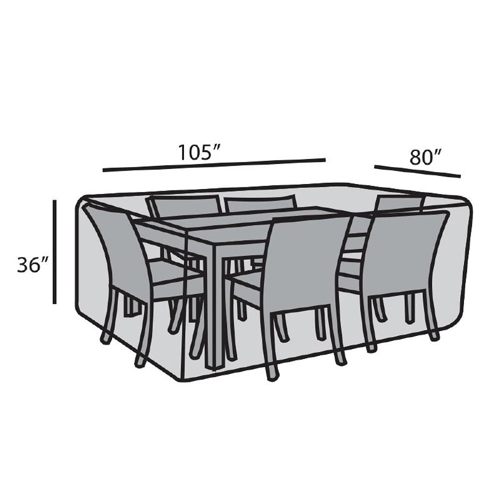 80"x105" Rectangular Dining Set Cover