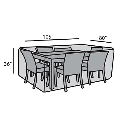 80"x105" Rectangular Dining Set Cover