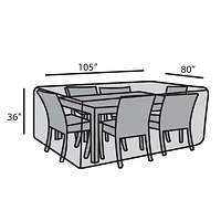 80"x105" Rectangular Dining Set Cover