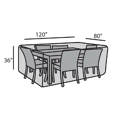 80"x120" Rectangular Dining Set Cover