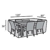 80"x120" Rectangular Dining Set Cover