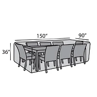 90"x150" Rectangular Dining Set Cover