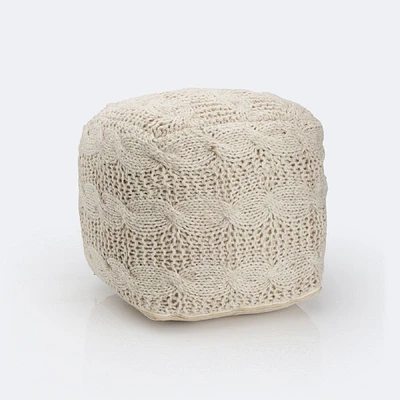 Everett Pouf - Ivory