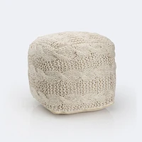 Everett Pouf - Ivory