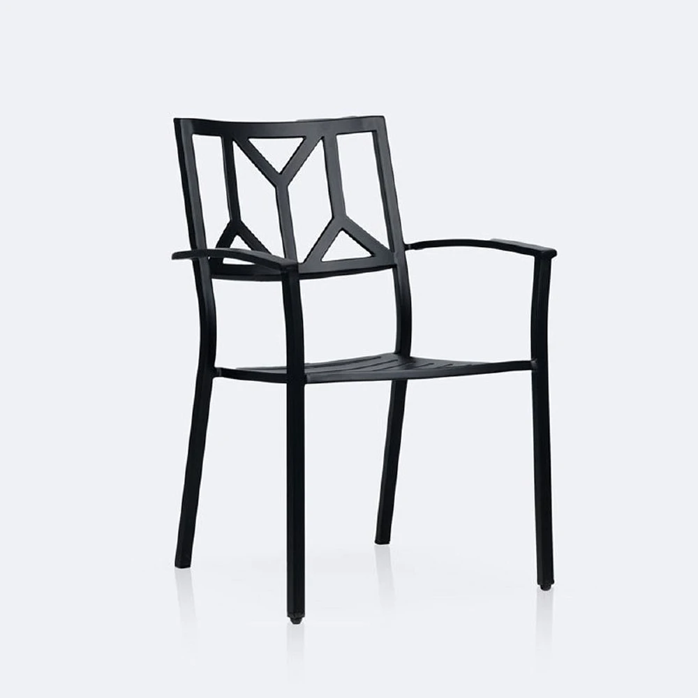 Geometric Dining Chair - Black