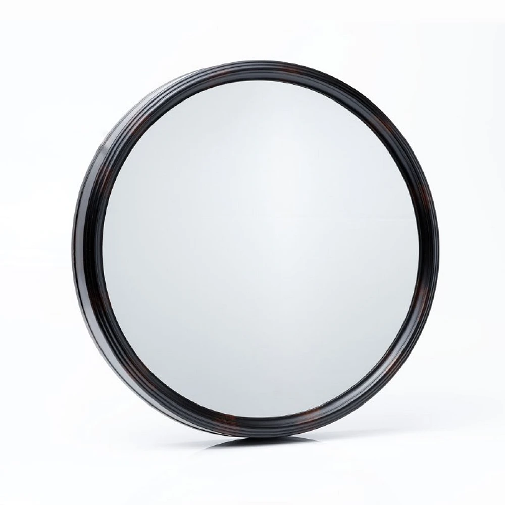 Gwendoline Wall Mirror- Round Black