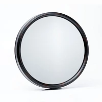 Gwendoline Wall Mirror- Round Black