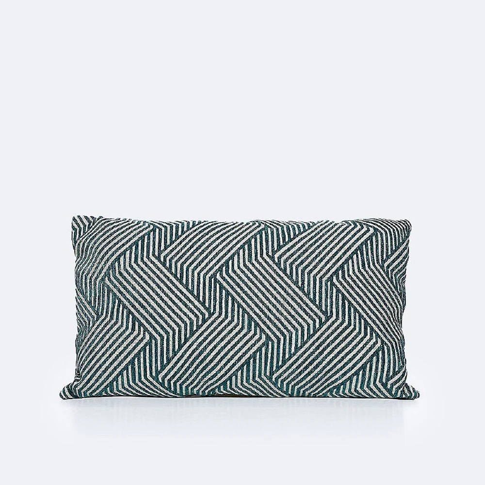 14"x24" Throw Pillow - Emerald Illusion