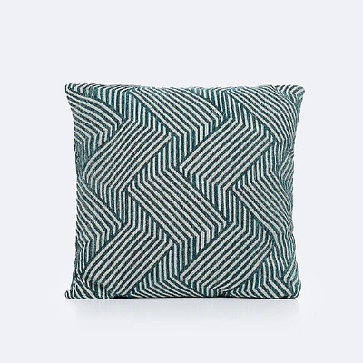 18"x18" Throw Pillow - Emerald Illusion