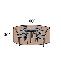 60" Round Dining Set Summer Cover
