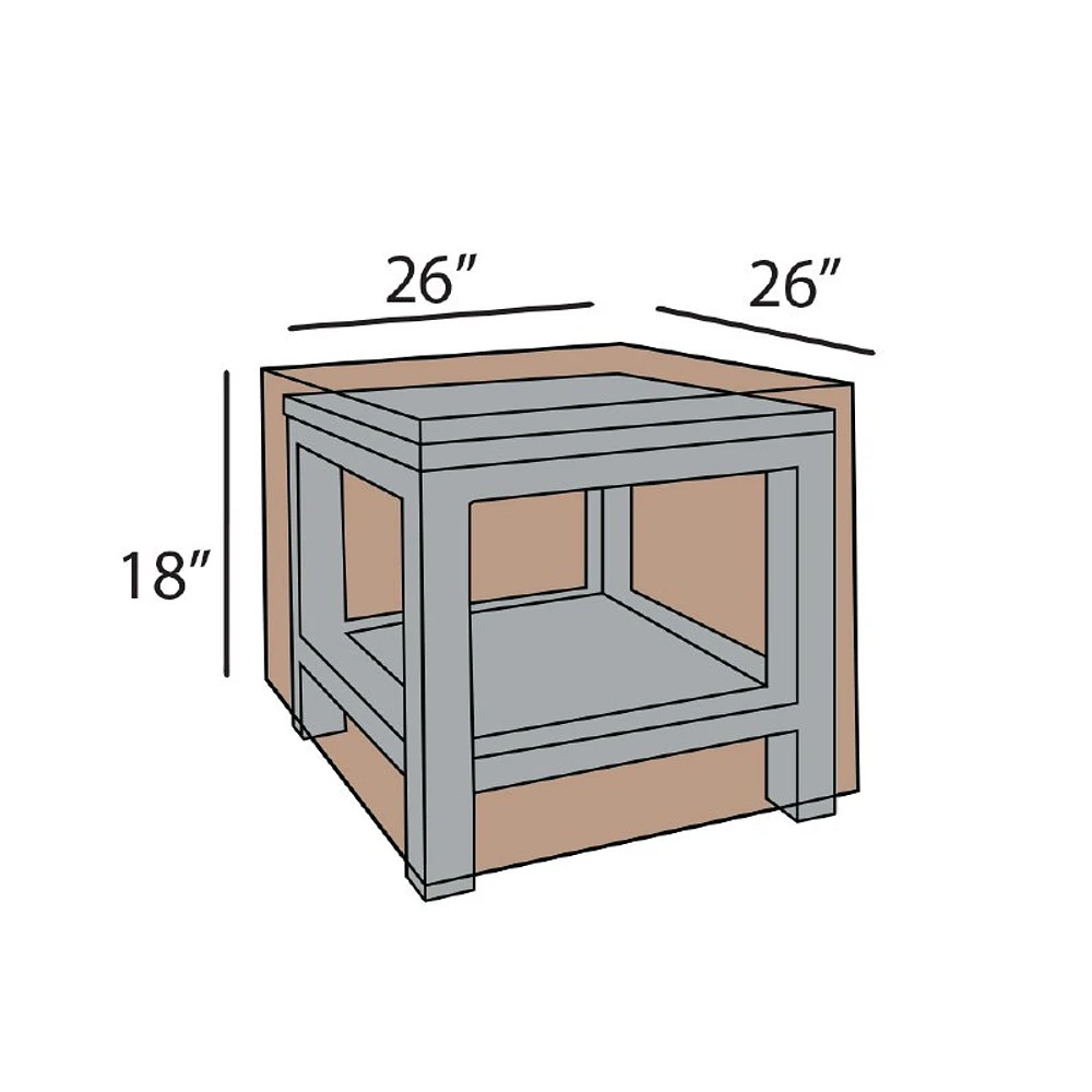 Square End Table Set Summer Cover