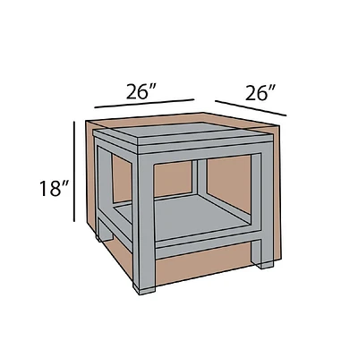 Square End Table Set Summer Cover