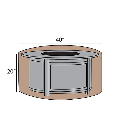Firepit Summer Cover 40" Round