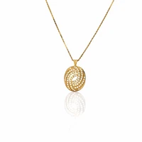 Oval Pendant- Gold