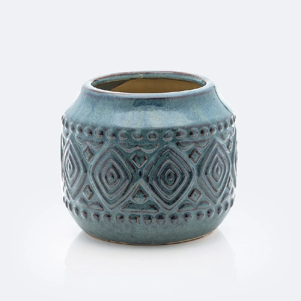 Ceramic Blue Vase