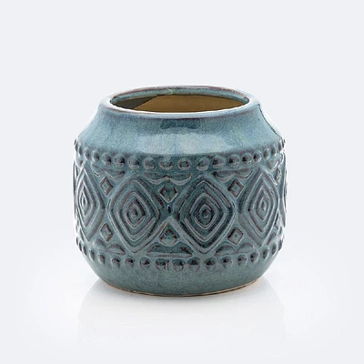 Ceramic Blue Vase